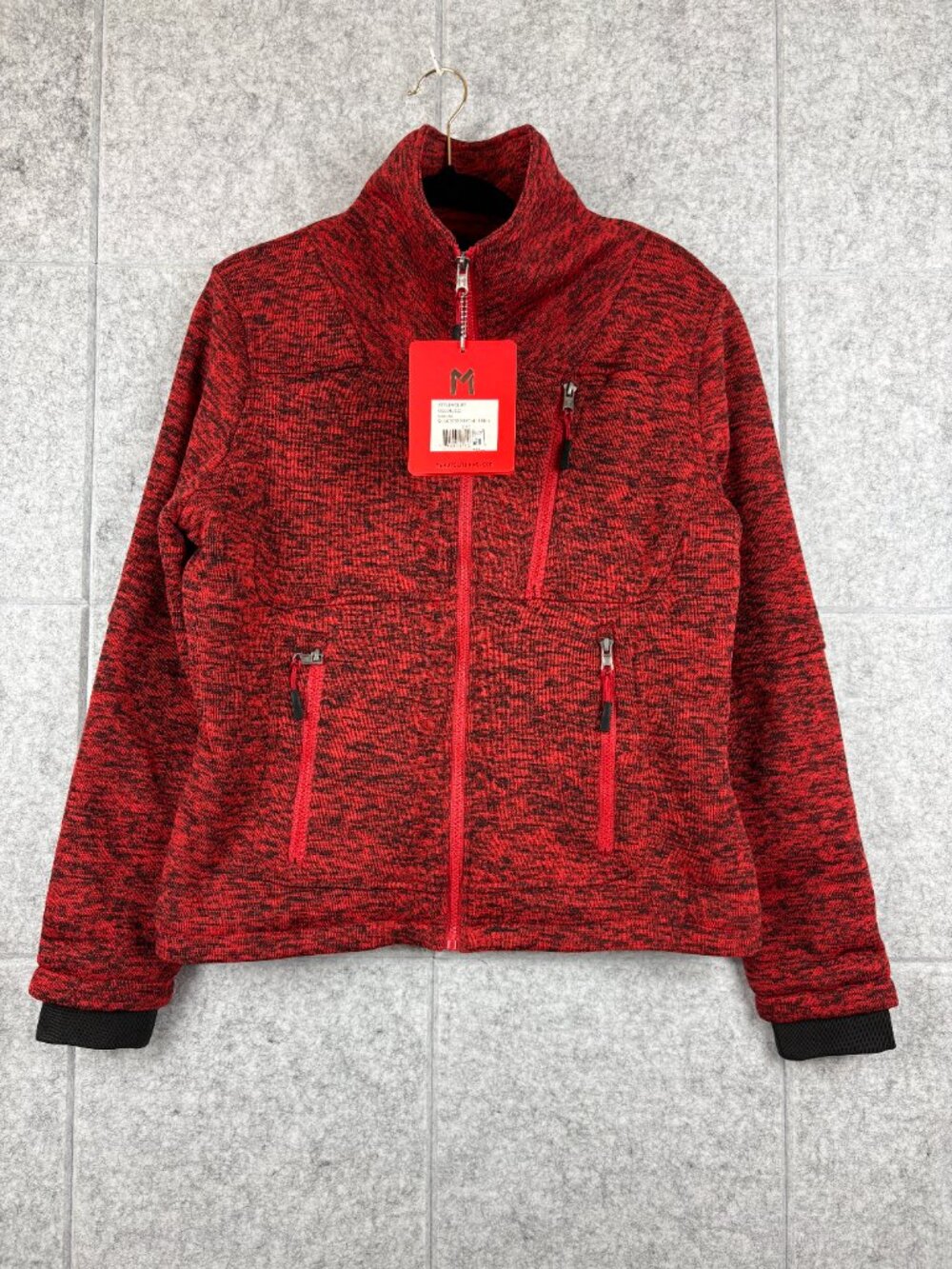 MARQT Outdoor Women's XL Red Black Sherpa Lined Full Zip Jacket NWT